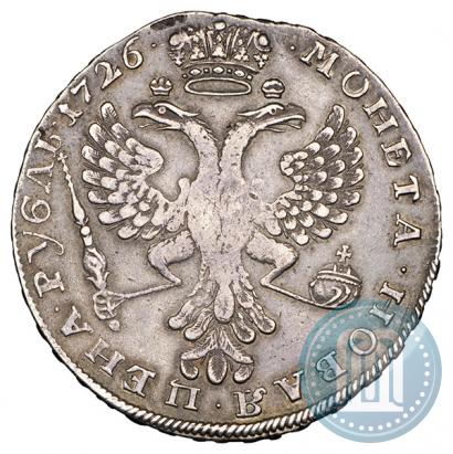 Picture 1 rouble 1726 year  "Moscow type, portrait turned to the left"