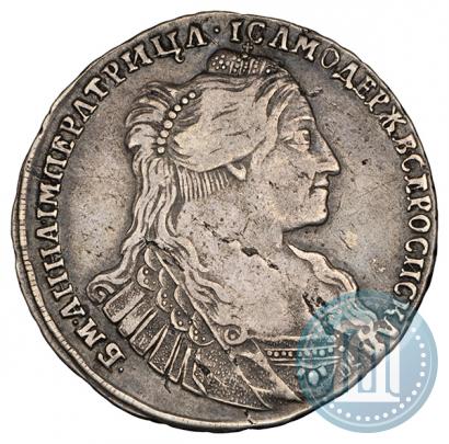 Фото Полтина 1734 года  "Тип 1735 года"