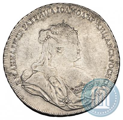 Picture 1 rouble 1738 year  "Petersburg type"