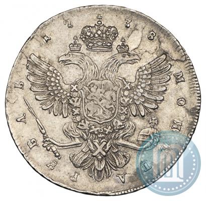 Picture 1 rouble 1738 year  "Petersburg type"