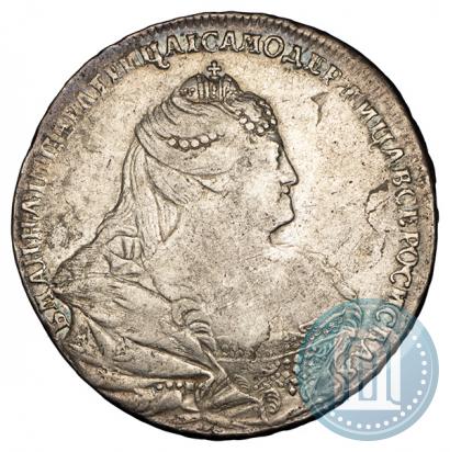 Picture 1 rouble 1739 year  "Moscow type"