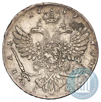 Picture 1 rouble 1739 year  "Moscow type"