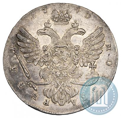 Picture 1 rouble 1740 year  "Moscow type"