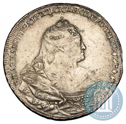 Фото 1 рубль 1740 года  "Московский тип"