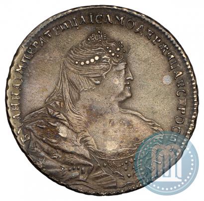 Фото 1 рубль 1740 года  "Московский тип"