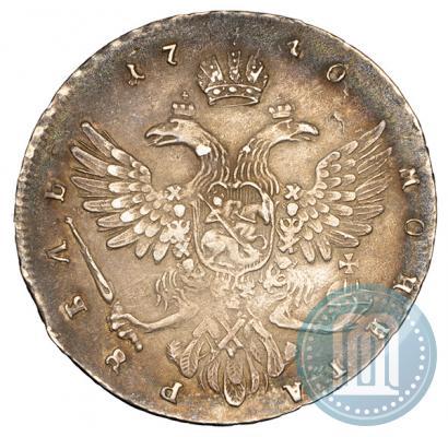 Фото 1 рубль 1740 года  "Московский тип"