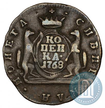 Фото 1 копейка 1768 года КМ 