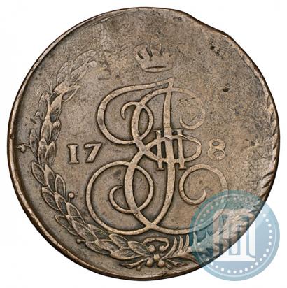 Фото 5 копеек 1787 года ЕМ 