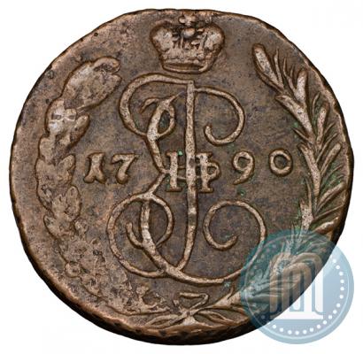 Picture 1 kopeck 1790 year ЕМ 