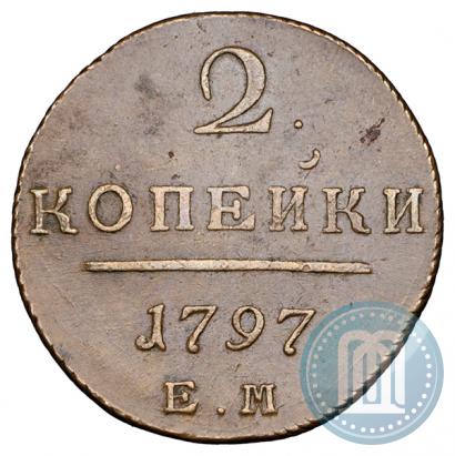 Picture 2 kopecks 1797 year ЕМ 