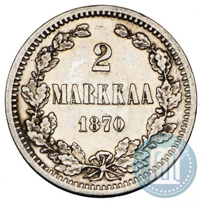 Picture 2 markkaa 1870 year S 