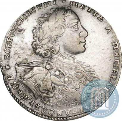 Фото 1 рубль 1723 года OK "Портрет в горностаевой мантии"