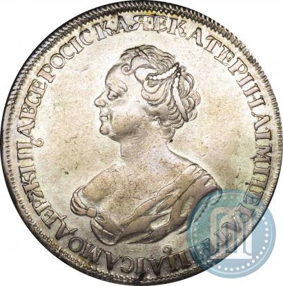 Picture 1 rouble 1725 year  "Mourning rouble"