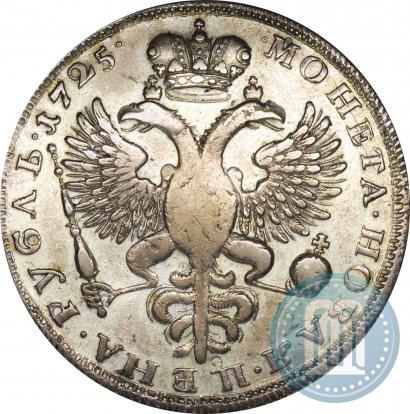 Picture 1 rouble 1725 year  "Mourning rouble"