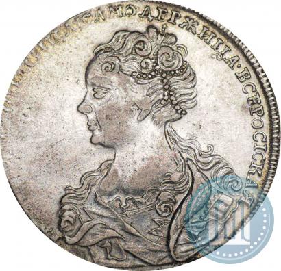 Picture 1 rouble 1726 year  "Moscow type, portrait turned to the left"