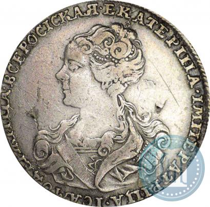 Picture Poltina 1726 year  "Moscow type, portrait turned to the left"