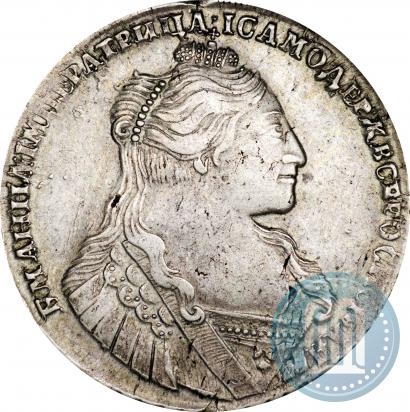Фото 1 рубль 1734 года  "Тип 1735 года"
