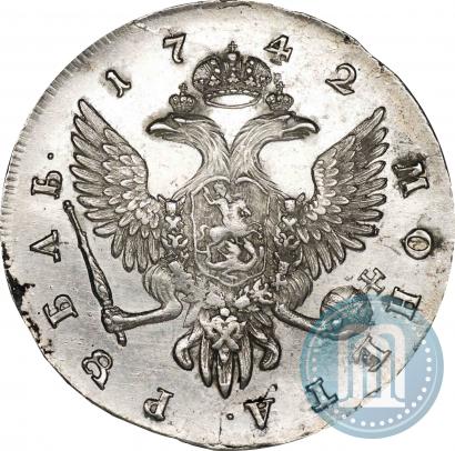 Picture 1 rouble 1742 year СПБ 