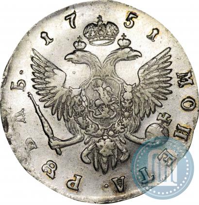 Picture 1 rouble 1751 year СПБ 