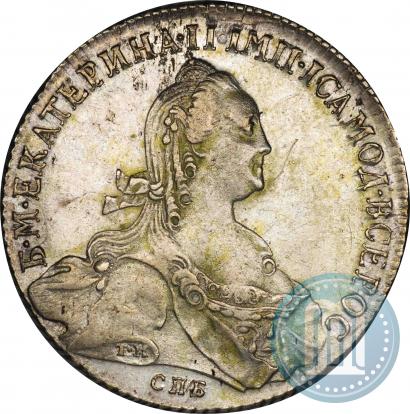 Фото 1 рубль 1774 года СПБ-ФЛ 