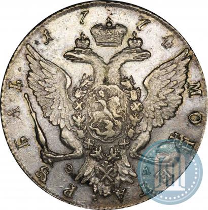 Фото 1 рубль 1774 года СПБ-ФЛ 