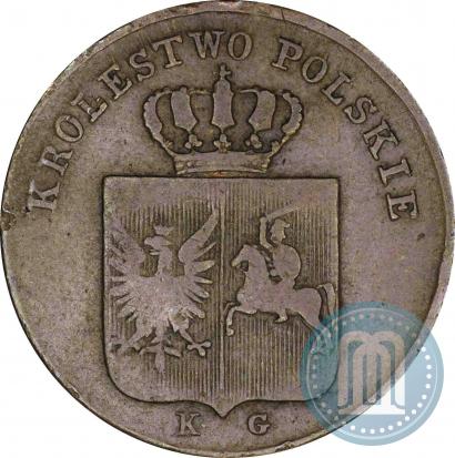 Picture 3 grosze 1831 year KG "Polish uprising"