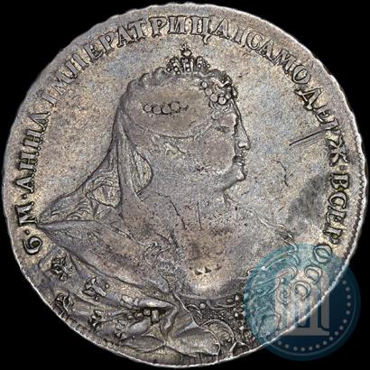 Фото 1 рубль 1737 года  "Работы Гедлингера"