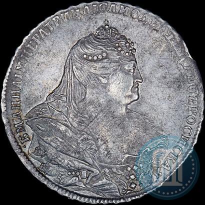 Фото 1 рубль 1739 года  "Московский тип"