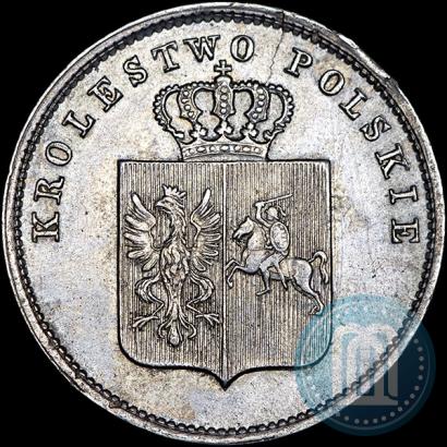 Фото 2 злотых 1831 года KG "Польское восстание"