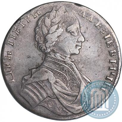Picture 1 rouble 1712 year  "Portrait by S. Gouin"