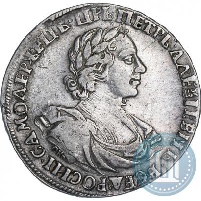 Picture 1 rouble 1719 year OK "Portrait in armour"