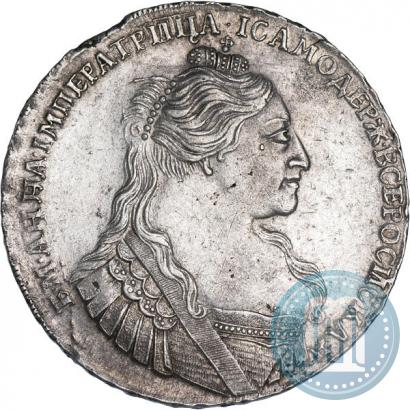 Фото 1 рубль 1734 года  "Тип 1735 года"