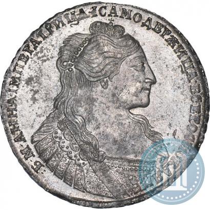 Фото 1 рубль 1735 года  