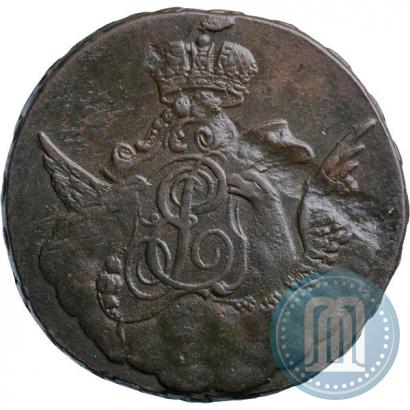 Picture 1 kopeck 1756 year  
