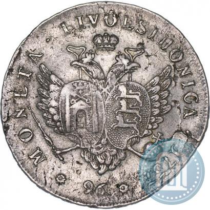 Picture 96 kopecks 1757 year  "For Livonia"