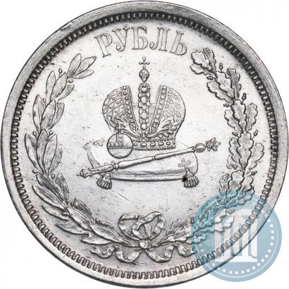Picture 1 rouble 1883 year ЛШ "On the Coronation of Emperor Alexander III"
