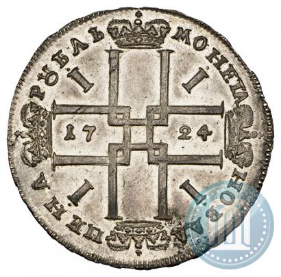 Picture 1 rouble 1724 year  "Portrait in ancient armour"