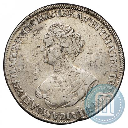 Фото 1 рубль 1725 года  "Траурный"