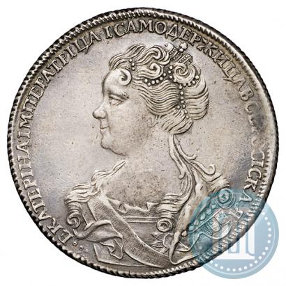 Picture 1 rouble 1726 year СПБ "Petersburg type, portrait turned to the left"
