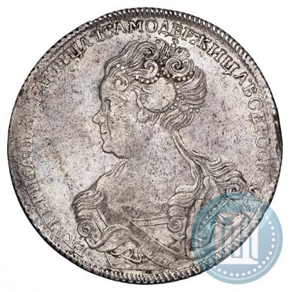 Picture 1 rouble 1726 year СПБ "Petersburg type, portrait turned to the left"