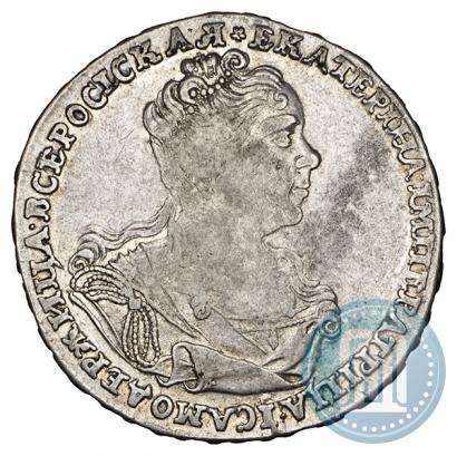 Picture Poltina 1727 year  "Moscow type, portrait turned to the right"