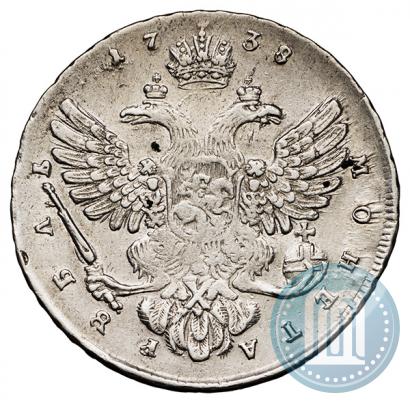 Picture 1 rouble 1738 year  "Moscow type"