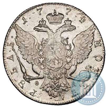 Picture 1 rouble 1774 year СПБ-ФЛ 
