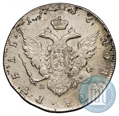 Picture 1 rouble 1786 year СПБ-ЯА 