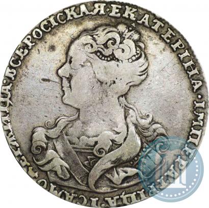 Picture Poltina 1726 year  "Moscow type, portrait turned to the left"