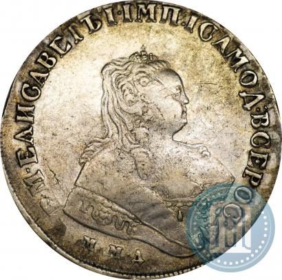 Фото 1 рубль 1749 года ММД 