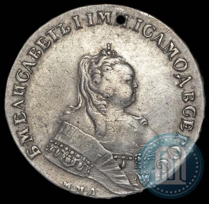 Фото 1 рубль 1744 года ММД 