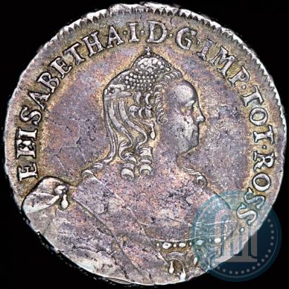 Picture 24 kopecks 1757 year  "For Livonia"