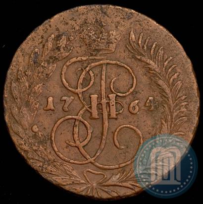Фото 2 копейки 1764 года ММ 