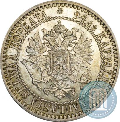 Picture 1 markka 1865 year S 